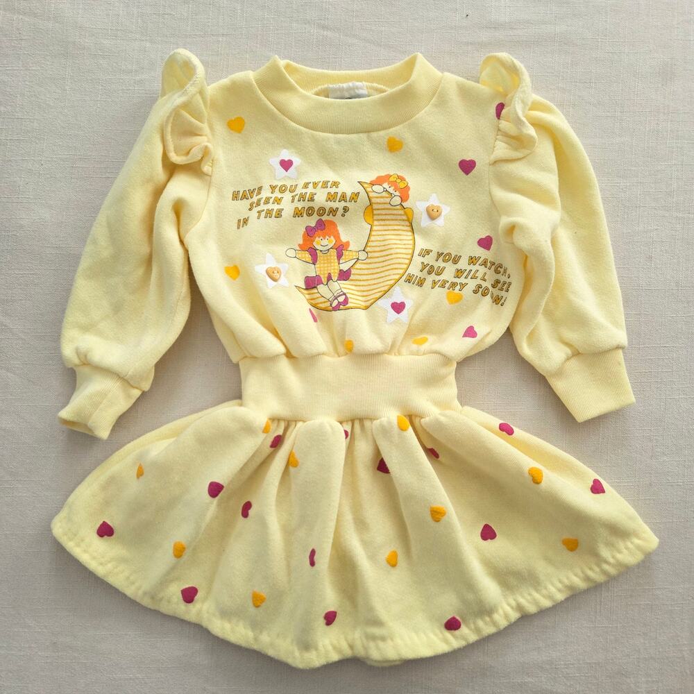 Vintage "Man on the Moon" Dress 2t